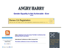 Tablet Screenshot of angryharry.com
